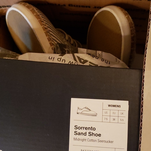 Seavees striped espedrille Sorrento sand shoes NIB from j crew - Picture 5 of 5